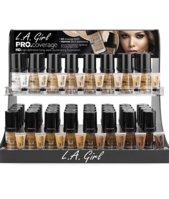 L.A. Girl Pro Coverage Illuminating Foundation Display Set – 144 Pieces