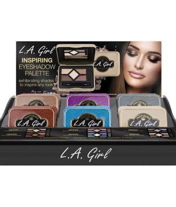 L.A. GIRL Inspiring Eyeshadow Palette Display Set, 72 Pieces