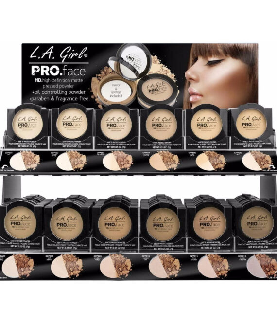 L.A. Girl HD Pro Face Powder Display Set 144 Pieces