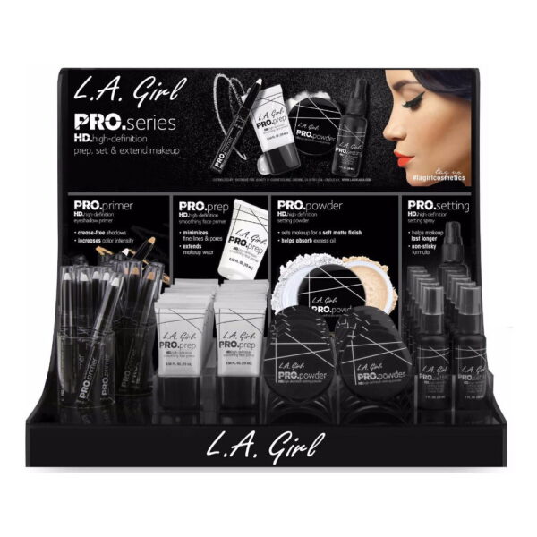 L.A. GIRL Pro Prep Set & Extend Display Set 114 Pieces