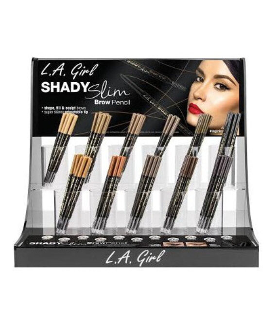 L.A. GIRL Shady Slim Brow Pencil Display Set 198 Pieces