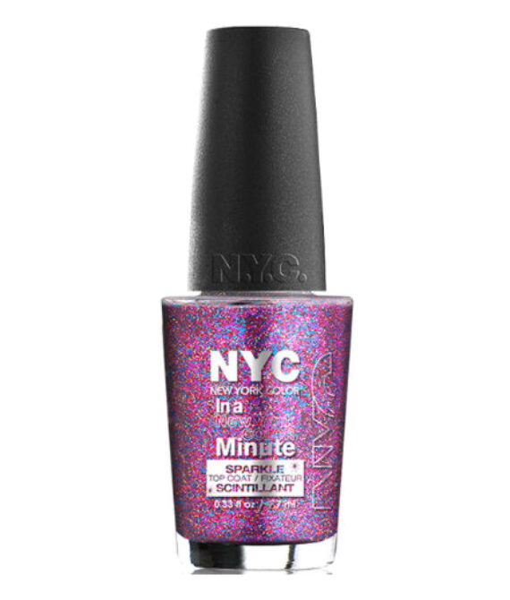 NYC In A New York Color Minute Sparkle Top Coat – Big City Dazzle